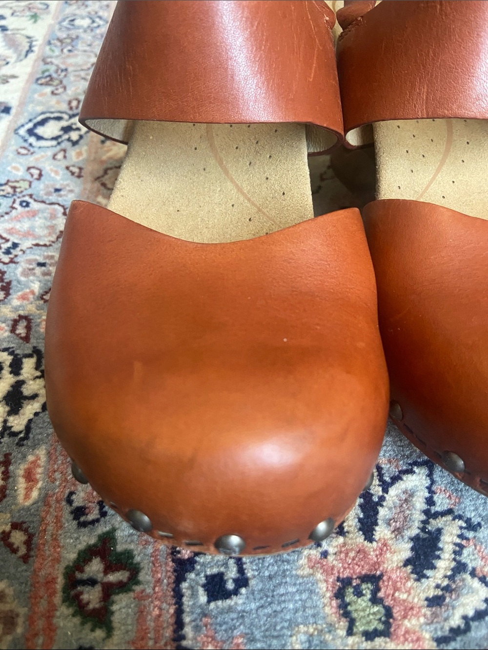 Dansko Thea  cognac brown chunky strapped clogs, 38 - Picture 7 of 13